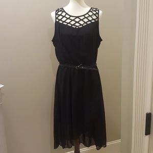 NWT black hi-low dress.